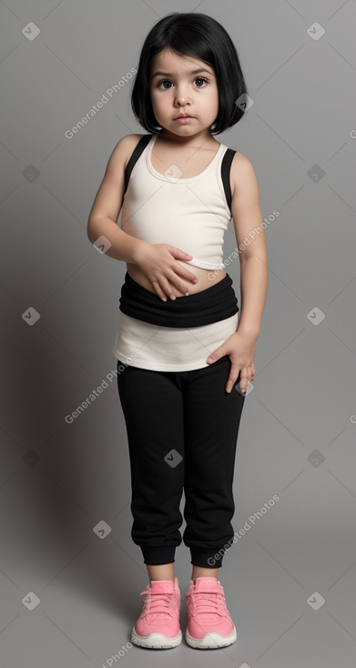 Chilean infant female with  black hair