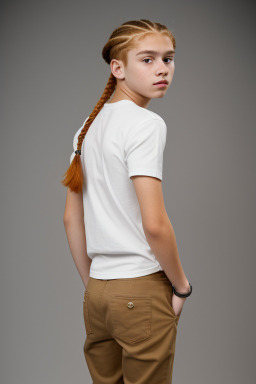 Hispanic teenager boy with  ginger hair