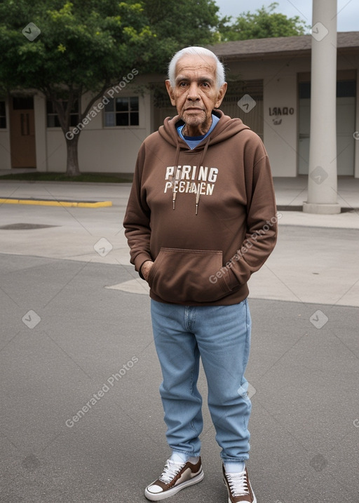 Puerto rican elderly male with  brown hair