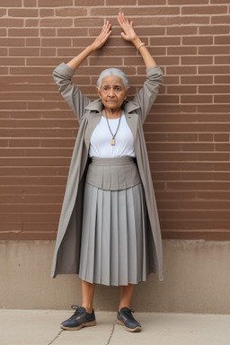 Omani elderly female with  gray hair