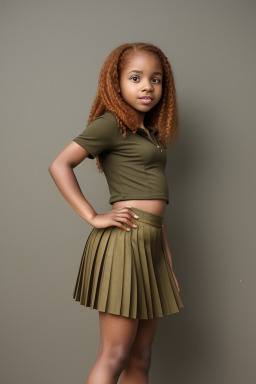 Jamaican infant girl with  ginger hair