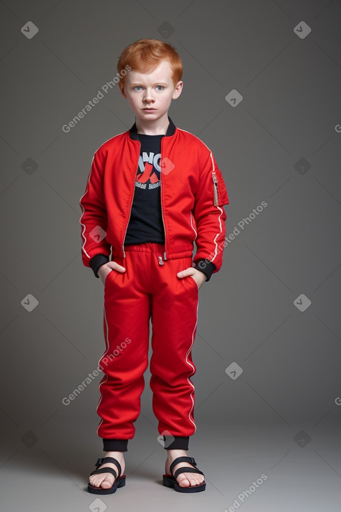 Slovak child boy with  ginger hair