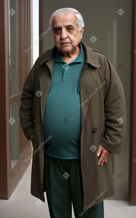 Iranian elderly male with  brown hair