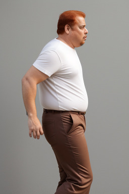 Tunisian middle-aged male with  ginger hair