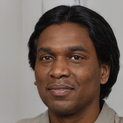 Neutral asian adult male with short  black hair and brown eyes
