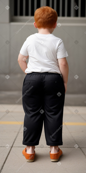 Brazilian child boy with  ginger hair