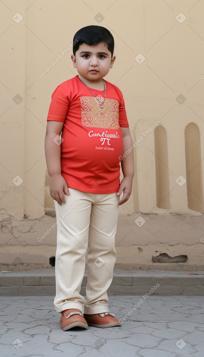 Azerbaijani infant boy with  blonde hair