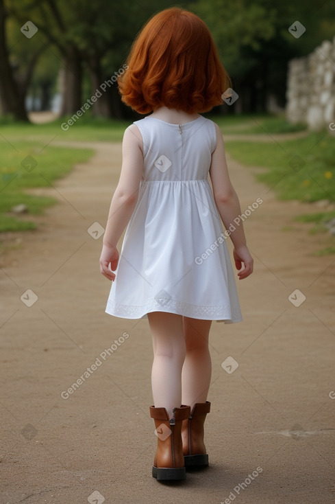 Greek infant girl with  ginger hair