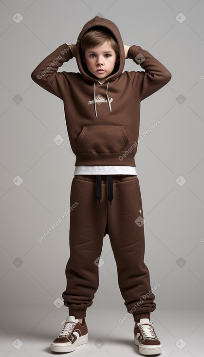 Hungarian child boy with  brown hair