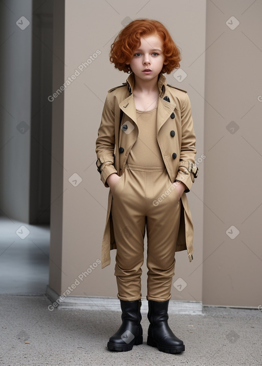 Tunisian child boy with  ginger hair