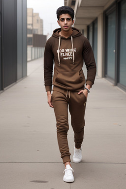 Yemeni young adult male with  brown hair