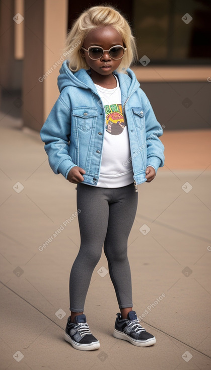 Zambian infant girl with  blonde hair