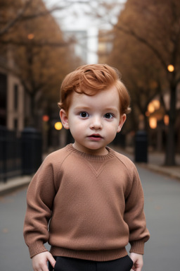 Infant male with  ginger hair