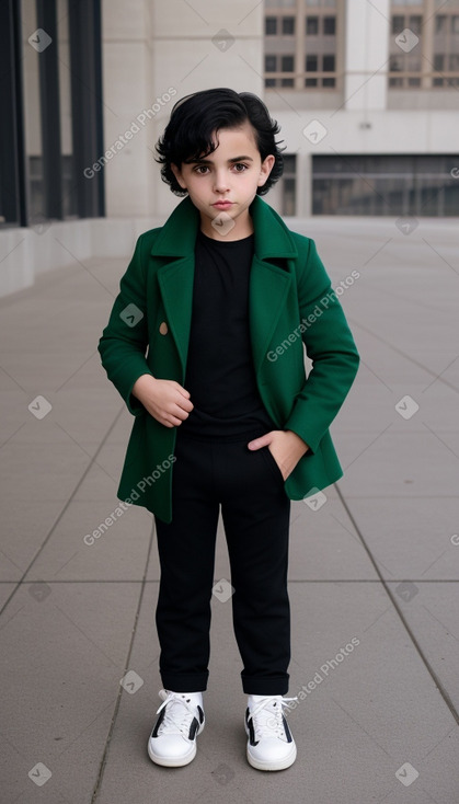 Bulgarian child boy with  black hair