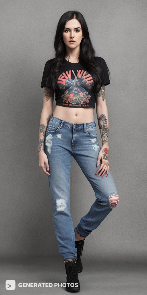 Woman with tatoos

