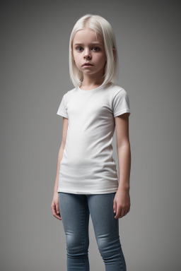 Swedish child female with  white hair