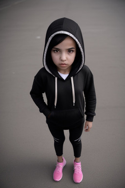 Algerian child girl with  black hair