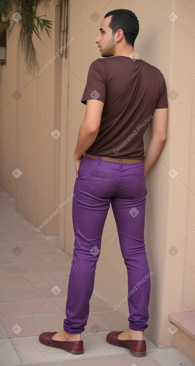 Moroccan adult male with  brown hair