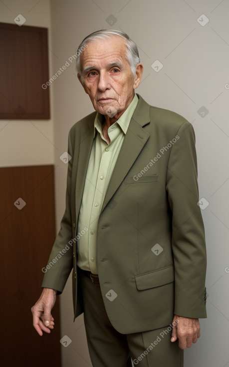 Costa rican elderly male with  brown hair