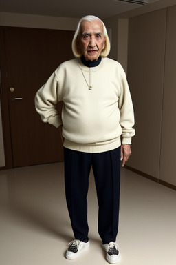 Emirati elderly male with  blonde hair