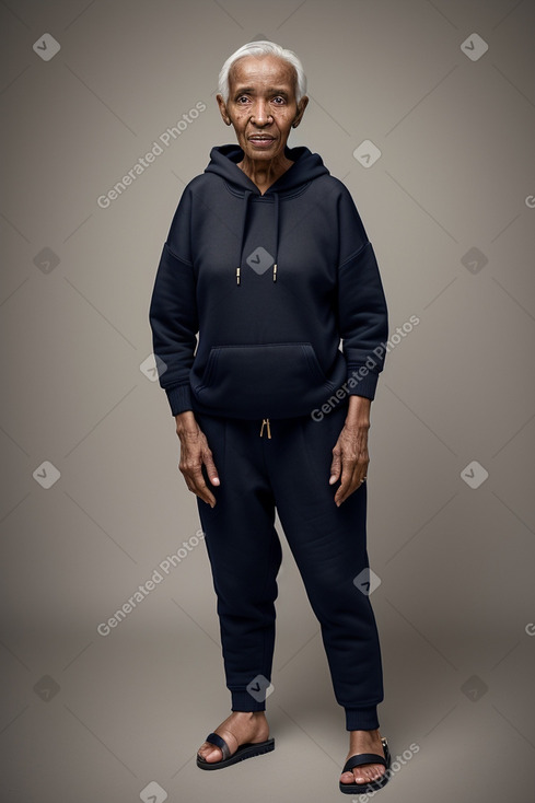 Malian elderly non-binary with  black hair