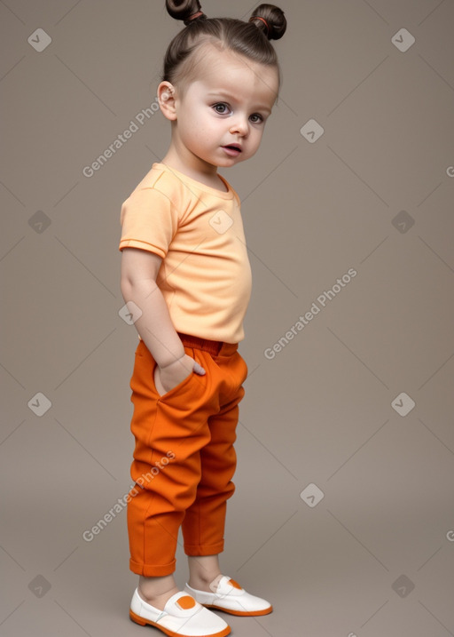 Hungarian infant boy with  brown hair