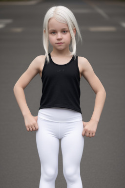 German child female with  white hair