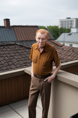 Estonian elderly male with  ginger hair