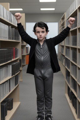 Estonian child boy with  black hair