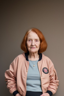 Elderly female with  ginger hair