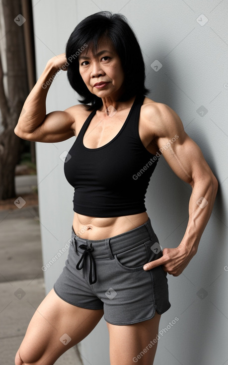 Malaysian 45 years female with  black hair