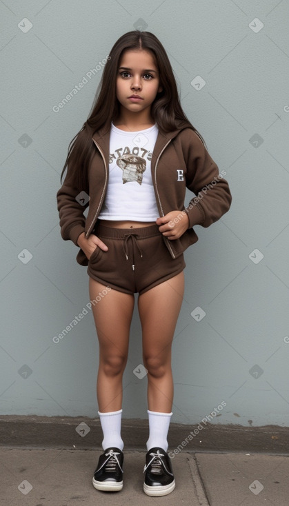 Honduran infant girl with  brown hair