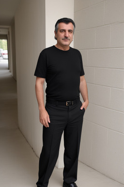 Macedonian middle-aged male with  black hair