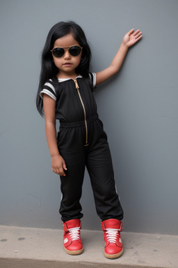 Peruvian infant girl with  black hair