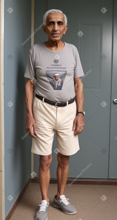 Saudi arabian elderly male with  gray hair