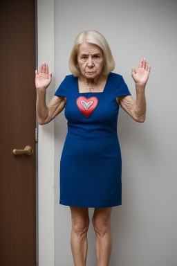 Chilean elderly female with  blonde hair