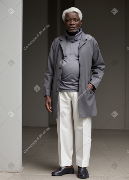 Nigerian elderly male with  white hair