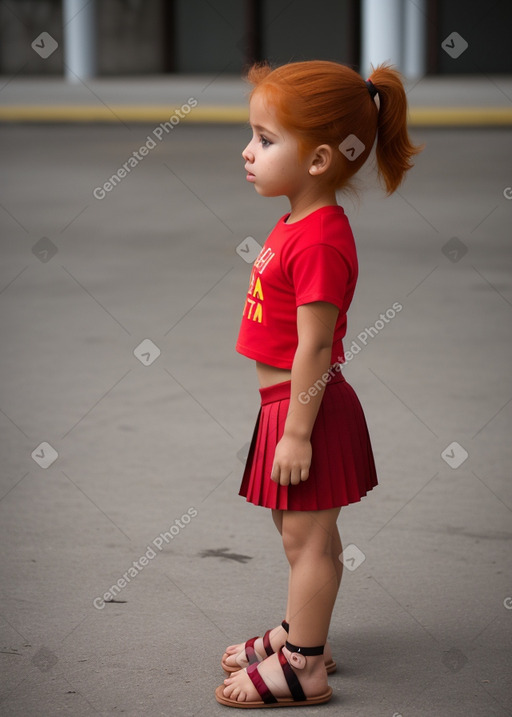 Venezuelan infant girl with  ginger hair