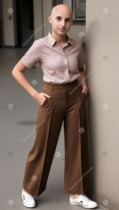 German teenager girl with  brown hair