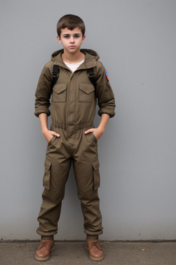 Costa rican teenager boy with  brown hair