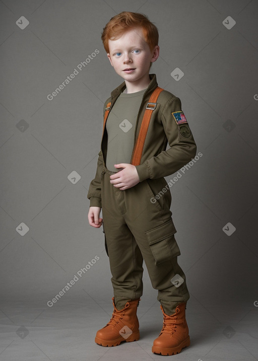 Slovenian child boy with  ginger hair