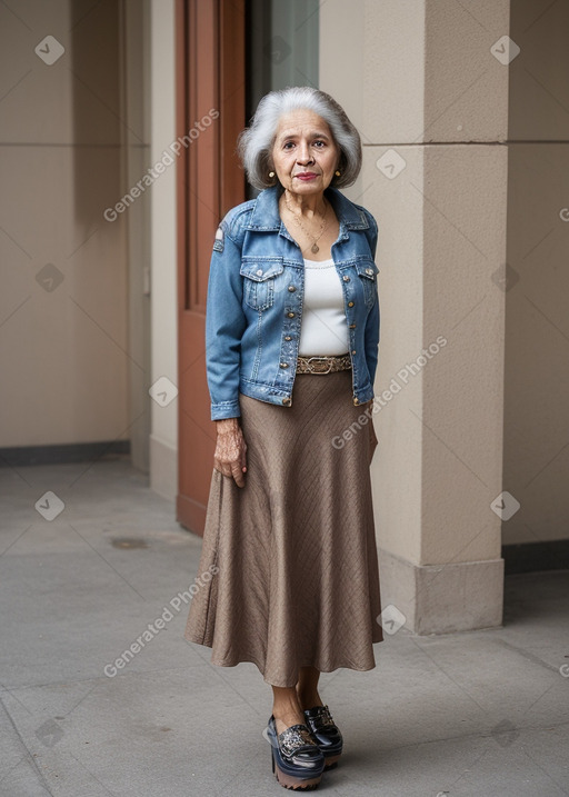 Venezuelan elderly female with  brown hair