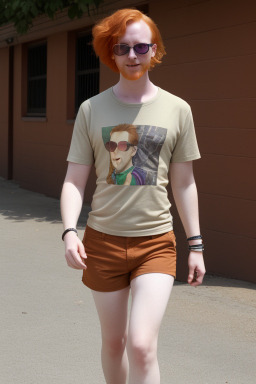 South african adult non-binary with  ginger hair