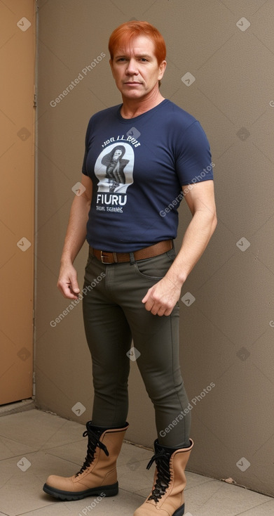 Paraguayan middle-aged male with  ginger hair