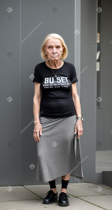 Dutch elderly female with  blonde hair