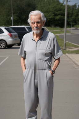 Caucasian elderly male with  gray hair