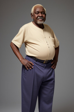 Sudanese elderly male with  blonde hair