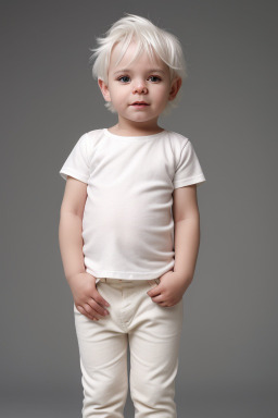 South african infant boy with  white hair