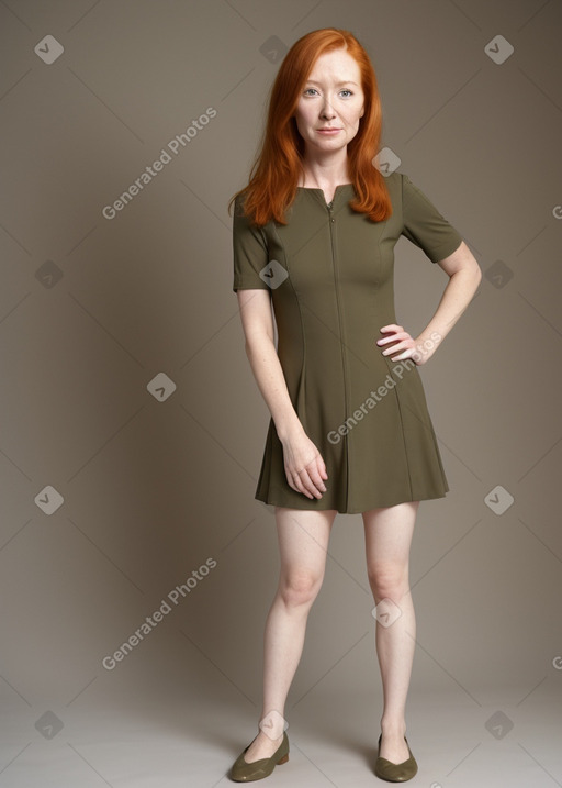 45 years female with  ginger hair