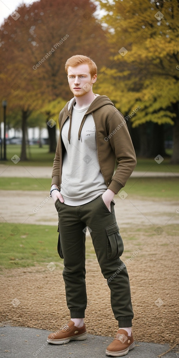 French young adult male with  ginger hair